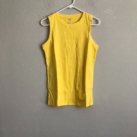 zuda 2-Pack Long & Lean Tank Tops - Navy/Lemon (Sz XS) a478504 - Picture 3 of 7